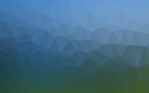 Light Blue, Green vector polygon abstract background. Stock Illustration