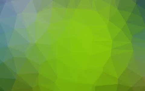 Light Blue, Green vector polygon abstract background. Stock Illustration