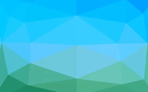 Light Blue, Green vector polygon abstract layout. Illustrazione stock