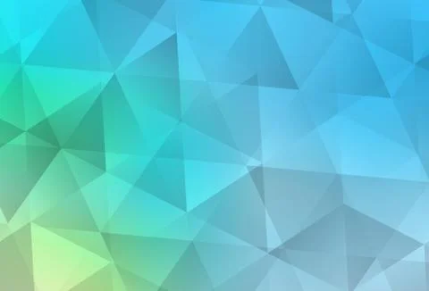 Light Blue, Green vector polygonal background. Stock Illustration
