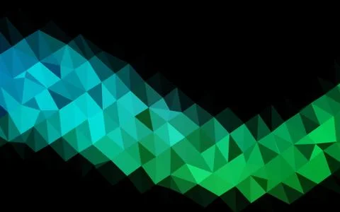Light Blue, Green vector polygonal pattern. 스톡 일러스트