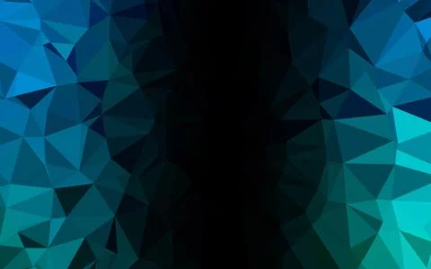 Light Blue, Green vector polygonal template. Stock Illustration