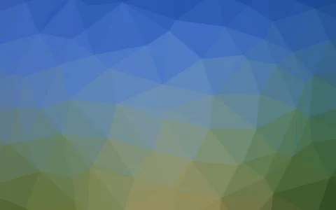 Light Blue, Green vector polygonal pattern. Illustrazione stock
