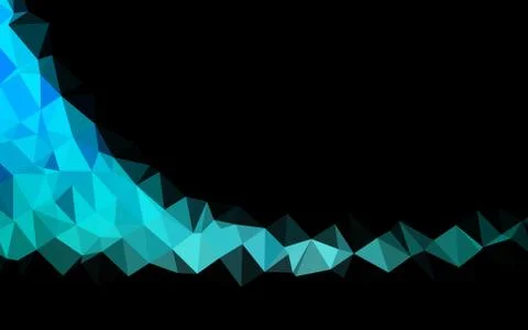 Light Blue, Green vector polygonal pattern. 스톡 일러스트