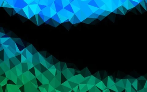Light Blue, Green vector polygonal template. Illustration