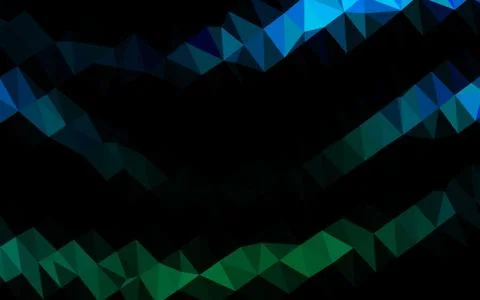 Light Blue, Green vector polygonal pattern. Illustrazione stock