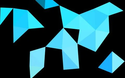 Light Blue, Green vector polygonal pattern. Illustrazione stock