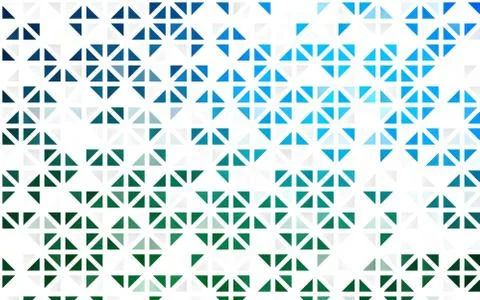 Light Blue, Green vector seamless texture in triangular style. 스톡 일러스트