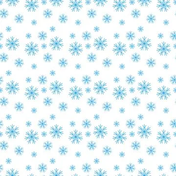 Light Blue, Green vector seamless pattern with christmas snowflakes. Colorf.. Illustrazione stock