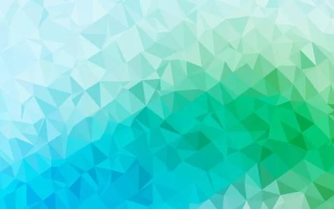 Light Blue, Green vector shining triangular pattern. Illustrazione stock