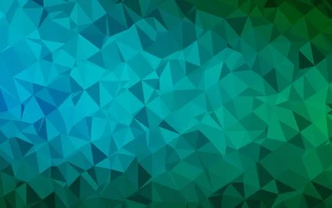 Light Blue, Green vector shining triangular template. Illustrazione stock