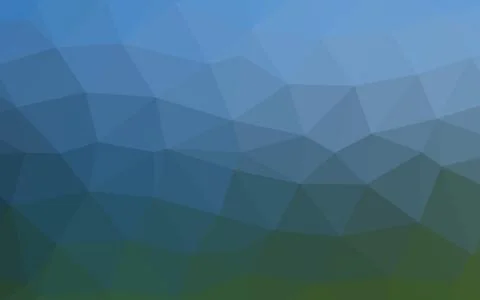 Light Blue, Green vector shining triangular pattern. Stock Illustration