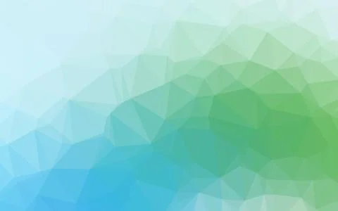 Light Blue, Green vector shining triangular pattern. イラスト素材