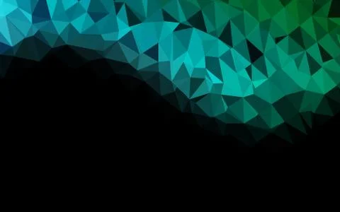 Light Blue, Green vector shining triangular template. 스톡 일러스트