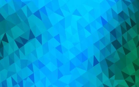 Light Blue, Green vector shining triangular pattern. 스톡 일러스트