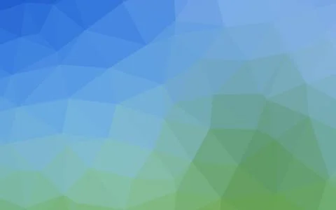 Light Blue, Green vector shining triangular pattern. Stock Illustration