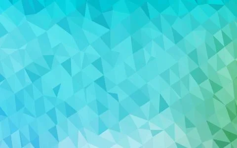 Light Blue, Green vector shining triangular template. Ilustração Stock