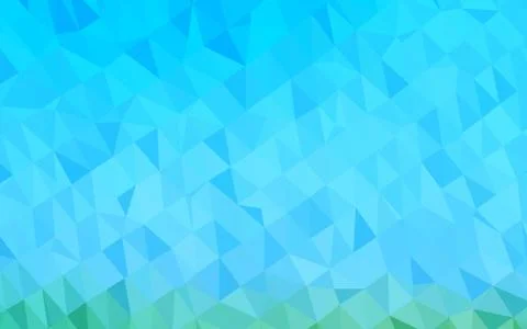 Light Blue, Green vector shining triangular pattern. Illustrazione stock