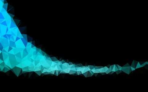 Light Blue, Green vector shining triangular background. Stockillustratie