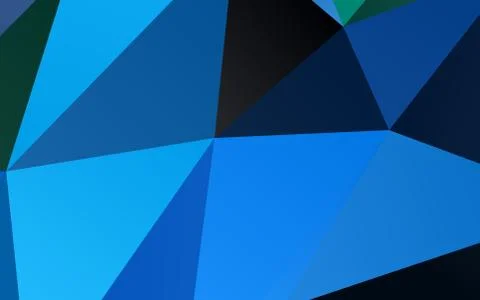 Light Blue, Green vector shining triangular pattern. 库存插图