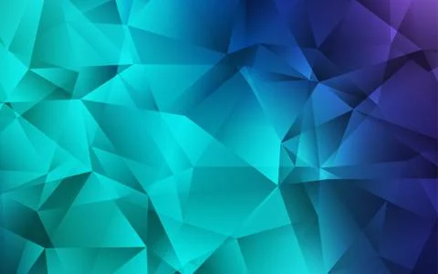 Light Blue, Green vector shining triangular background. Illustrazione stock
