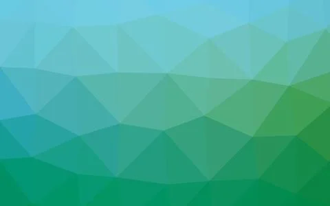 Light Blue, Green vector shining triangular background. Stockillustratie