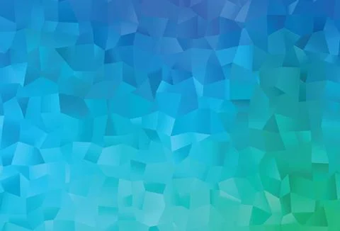 Light Blue, Green vector shining triangular pattern. Stockillustratie