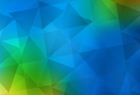 Light Blue, Green vector shining triangular background. イラスト素材