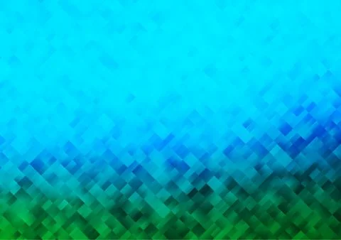 Light Blue, Green vector template with crystals, rectangles. Stock Illustration