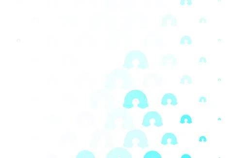 Light Blue, Green vector template with rainbow signs. Illustrazione stock