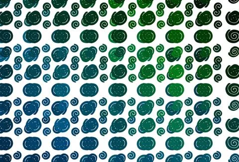 Light Blue, Green vector template with liquid shapes. Stock Illustration
