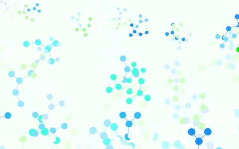 Light Blue, Green vector template with artificial intelligence structure. イラスト素材