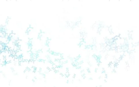 Light Blue, Green vector template with artificial intelligence structure. Illustrazione stock