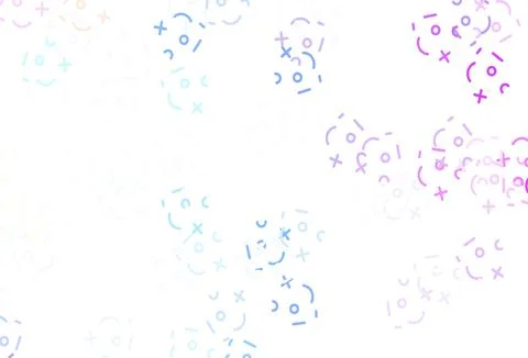 Light Blue, Green vector template with math simbols. Stockillustratie