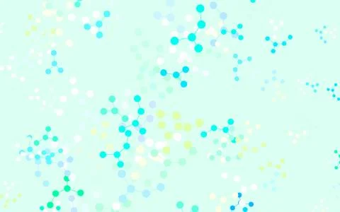 Light Blue, Green vector texture with artificial intelligence concept. Illustrazione stock
