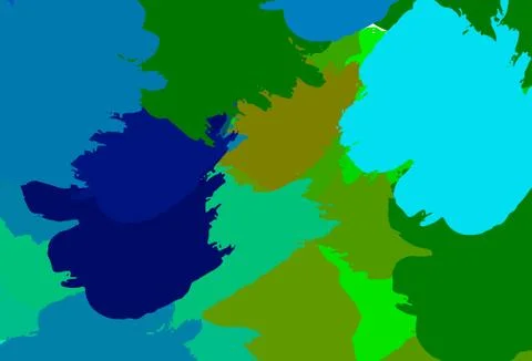 Light Blue, Green vector texture with abstract forms. Stock Illustration