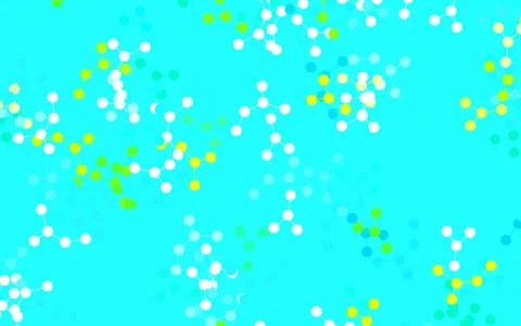 Light Blue, Green vector texture with artificial intelligence concept. Illustrazione stock