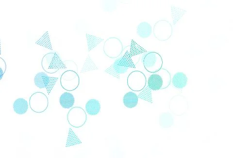 Light Blue, Green vector texture with triangular style with circles. Stockillustratie