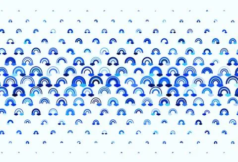 Light Blue, Green vector texture with rainbows, clouds. イラスト素材