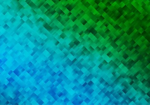 Light Blue, Green vector texture in rectangular style. Illustrazione stock