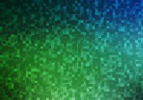 Light Blue, Green vector texture in rectangular style. Stock Illustration