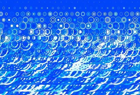 Light Blue, Green vector texture with disks, lines. Stock Illustration