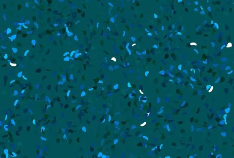 Light Blue, Green vector texture with random forms. Stock Illustration