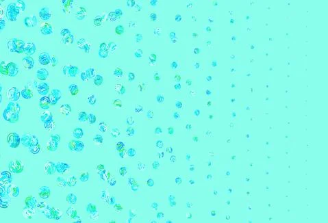 Light Blue, Green vector texture with disks. Stock Illustration