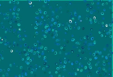 Light Blue, Green vector texture with disks. Stock Illustration