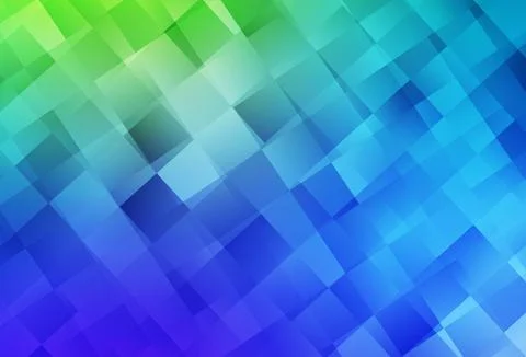 Light Blue, Green vector texture in rectangular style. Stock Illustration