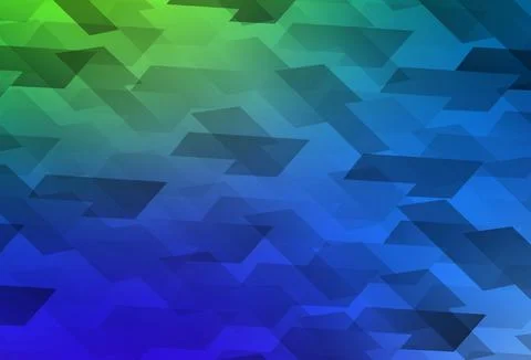 Light Blue, Green vector texture in rectangular style. Stock Illustration