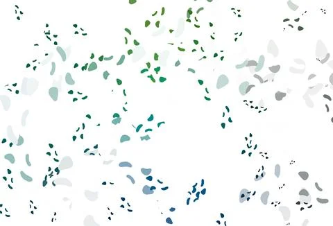 Light blue, green vector texture with random forms. Stock Illustration