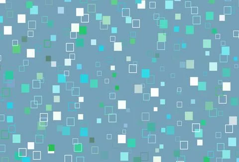 Light Blue, Green vector texture with rectangular style. Stock Illustration