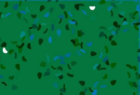 Light Blue, Green vector texture with random forms. Stock Illustration